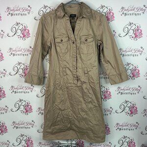 Mexx dress button up cargo y2k Women's Beige Trench Coat style